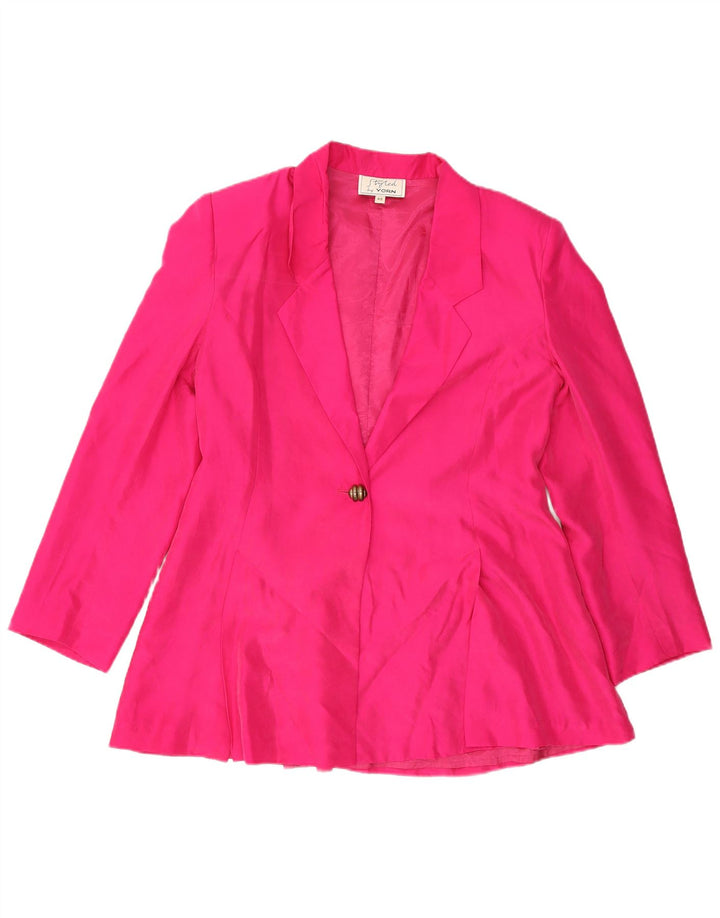 Yorn Dame 1-knap blazerjakke EU 40 Medium Pink Silke