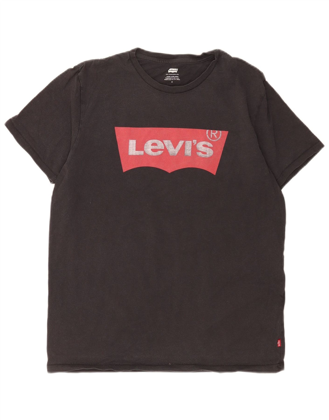 Levi's Herre grafisk T-shirt top mellem sort bomuld