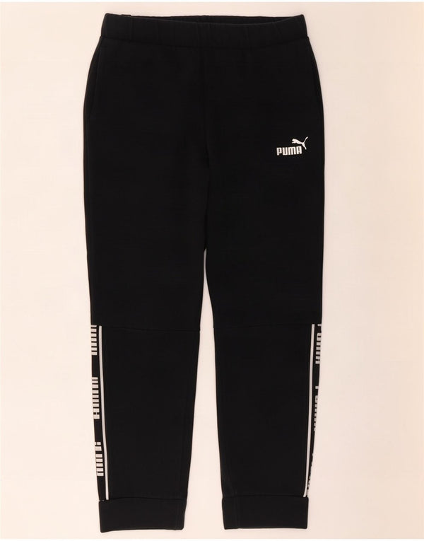 Puma Graphic Tracksuit Bukser til kvinder Joggers UK 10 Small Black Cotton