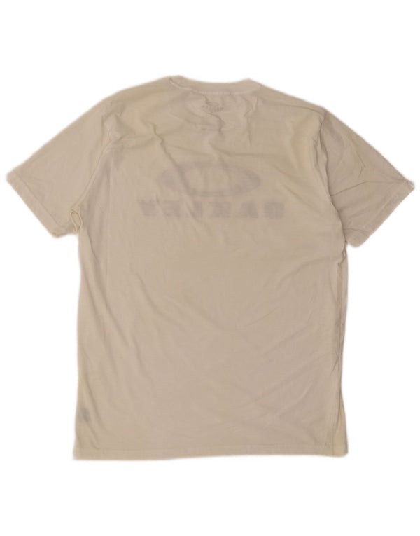 Oakley Herre Regular Fit Grafisk T-shirt Top Medium White
