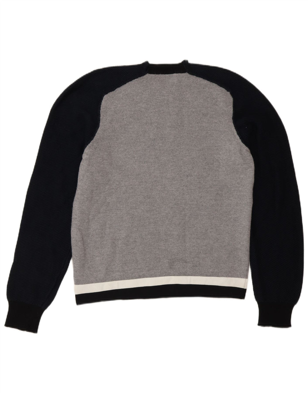 Iceberg Dame Jumper Sweater UK 12 Medium Grey Colourblock Uld