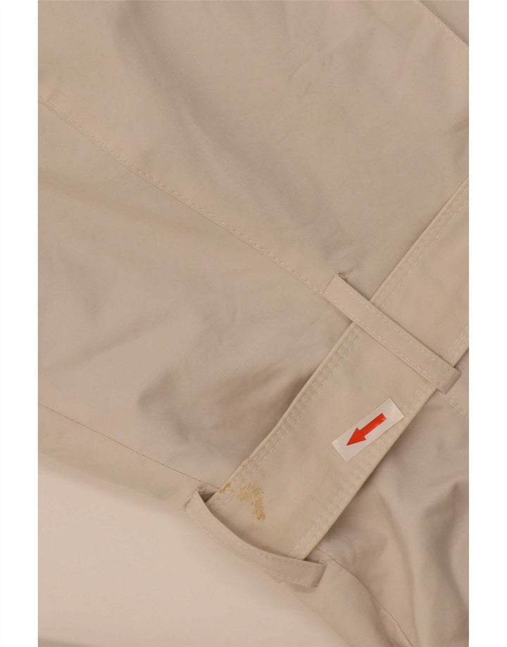 Zara Trench Coat til kvinder UK 12 Medium White Bomuld