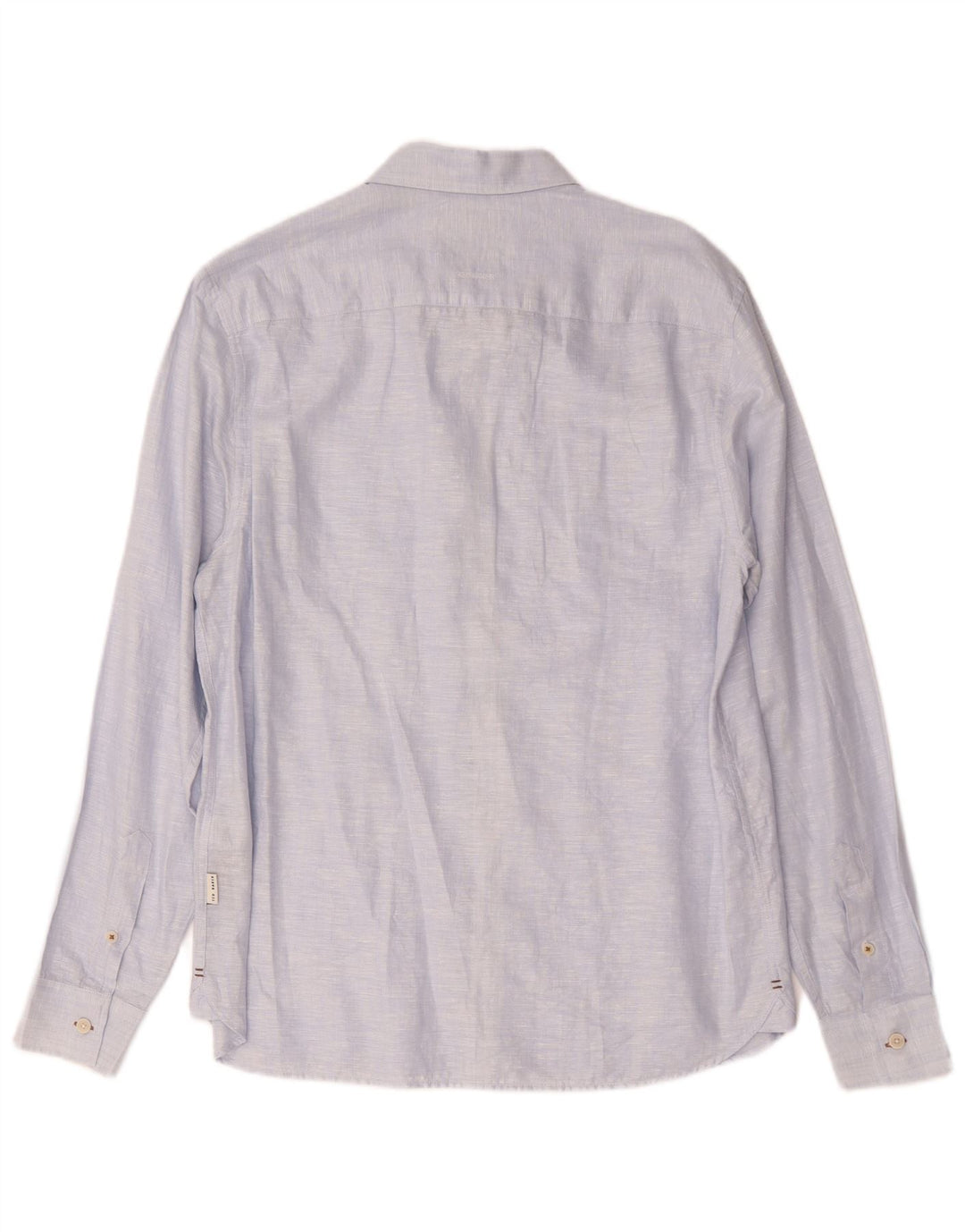 Ted Baker Herre Regular Fit skjorte str. 3 Medium Blue Linen