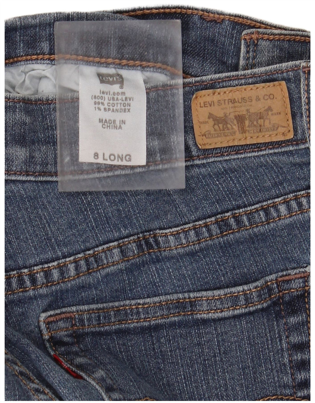 Levi's Dame 515 Bootcut Jeans US 8 Medium W28 L30 Blå Bomuld