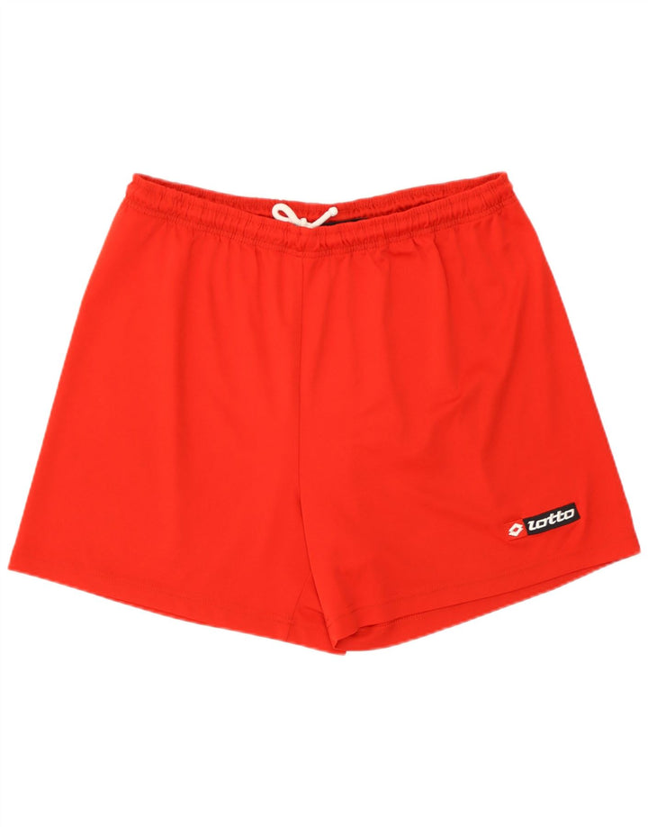 Lotto Mens Sport Shorts Large Red Polyester