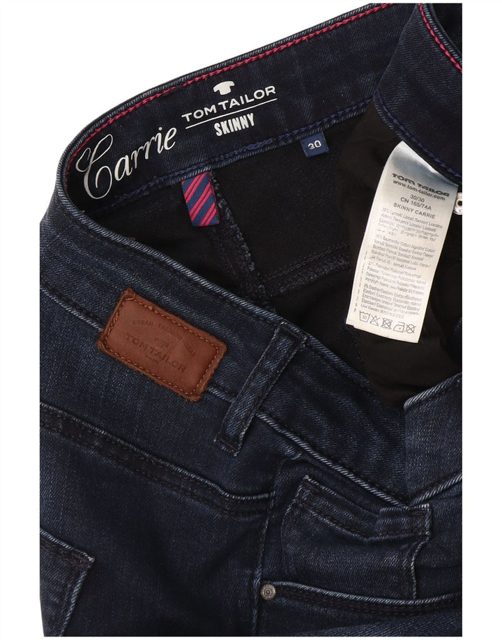 Tom Tailor Dame Skinny Jeans W30 L30 Marineblå Lyocell