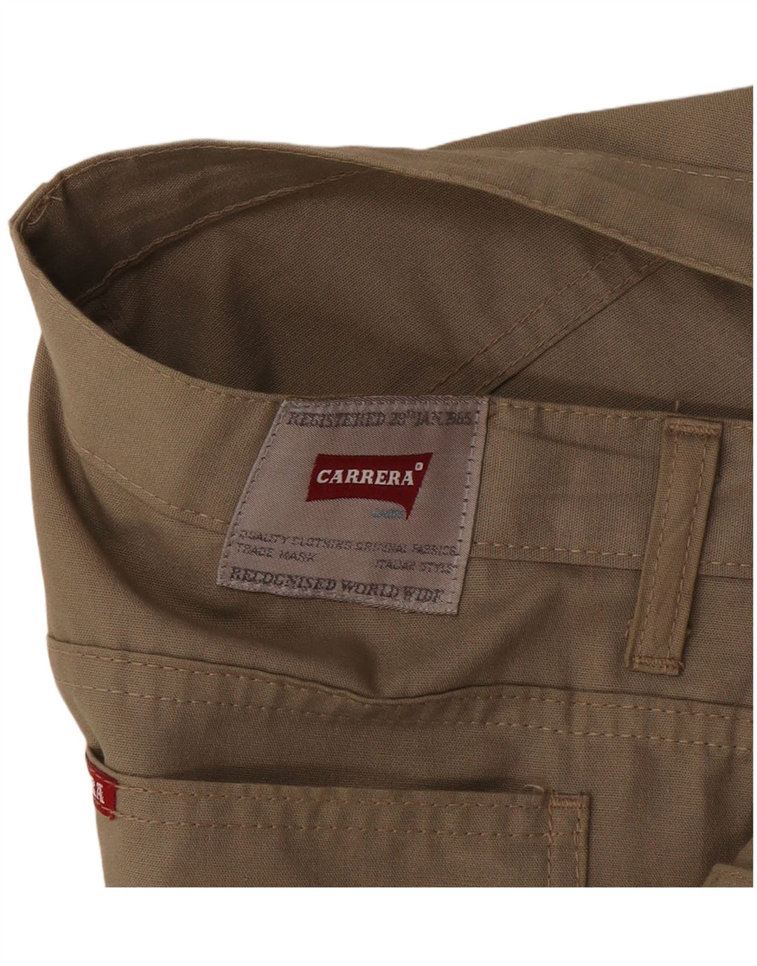 Carrera Straight Casual Bukser til mænd W34 L29 Beige