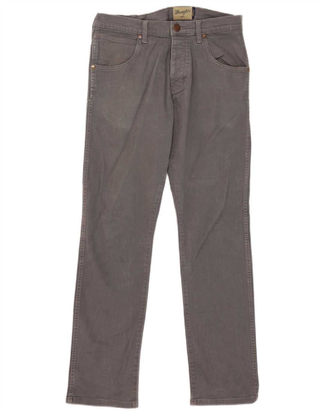 WRANGLER Herre Spencer Straight Jeans W32 L32 Grå Bomuld