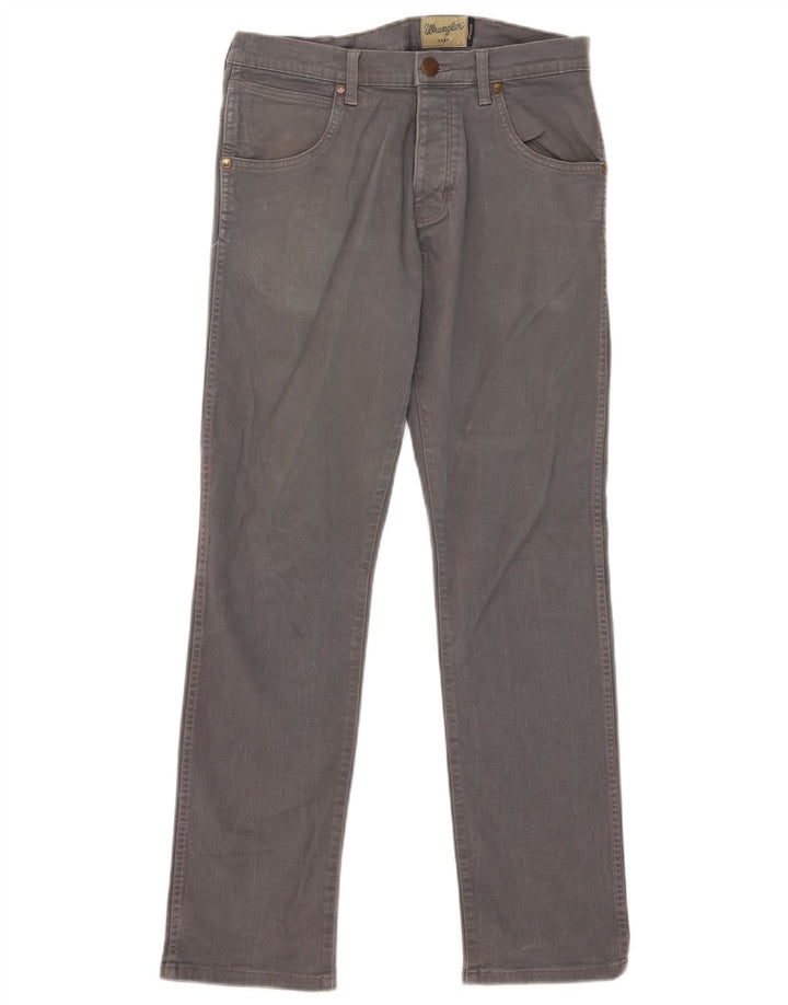 WRANGLER Herre Spencer Straight Jeans W32 L32 Grå Bomuld