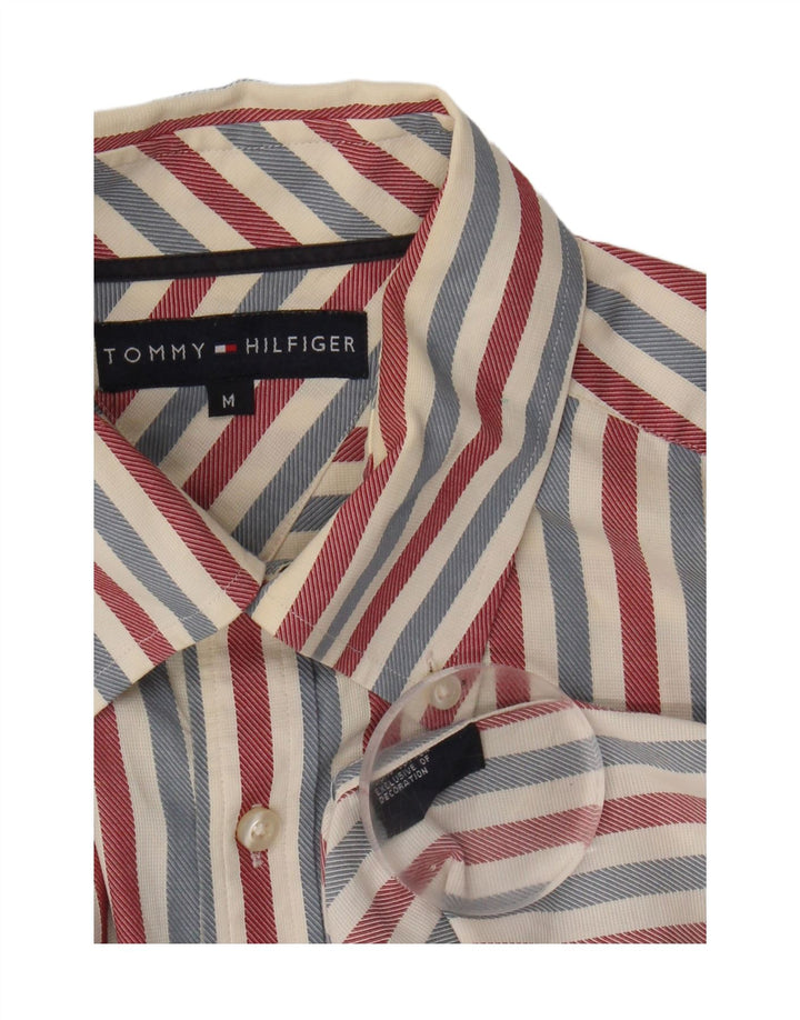 TOMMY HILFIGER Mens Shirt Medium Multicoloured Striped Cotton Vintage Tommy Hilfiger and Second-Hand Tommy Hilfiger from Messina Hembry 