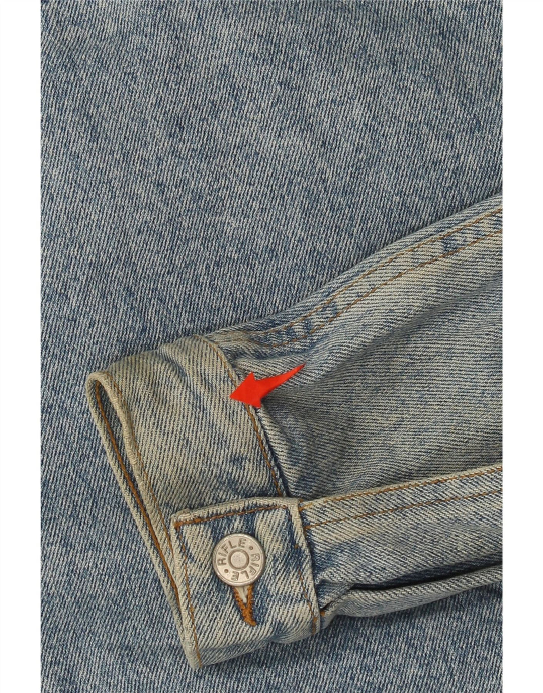 Rifle Herre denimjakke UK 38 Medium Blue Cotton
