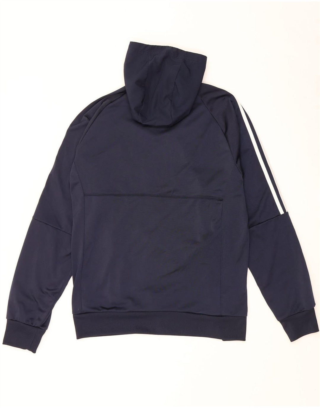 Adidas hættetrøje med lynlås til mænd mellem marineblå polyester