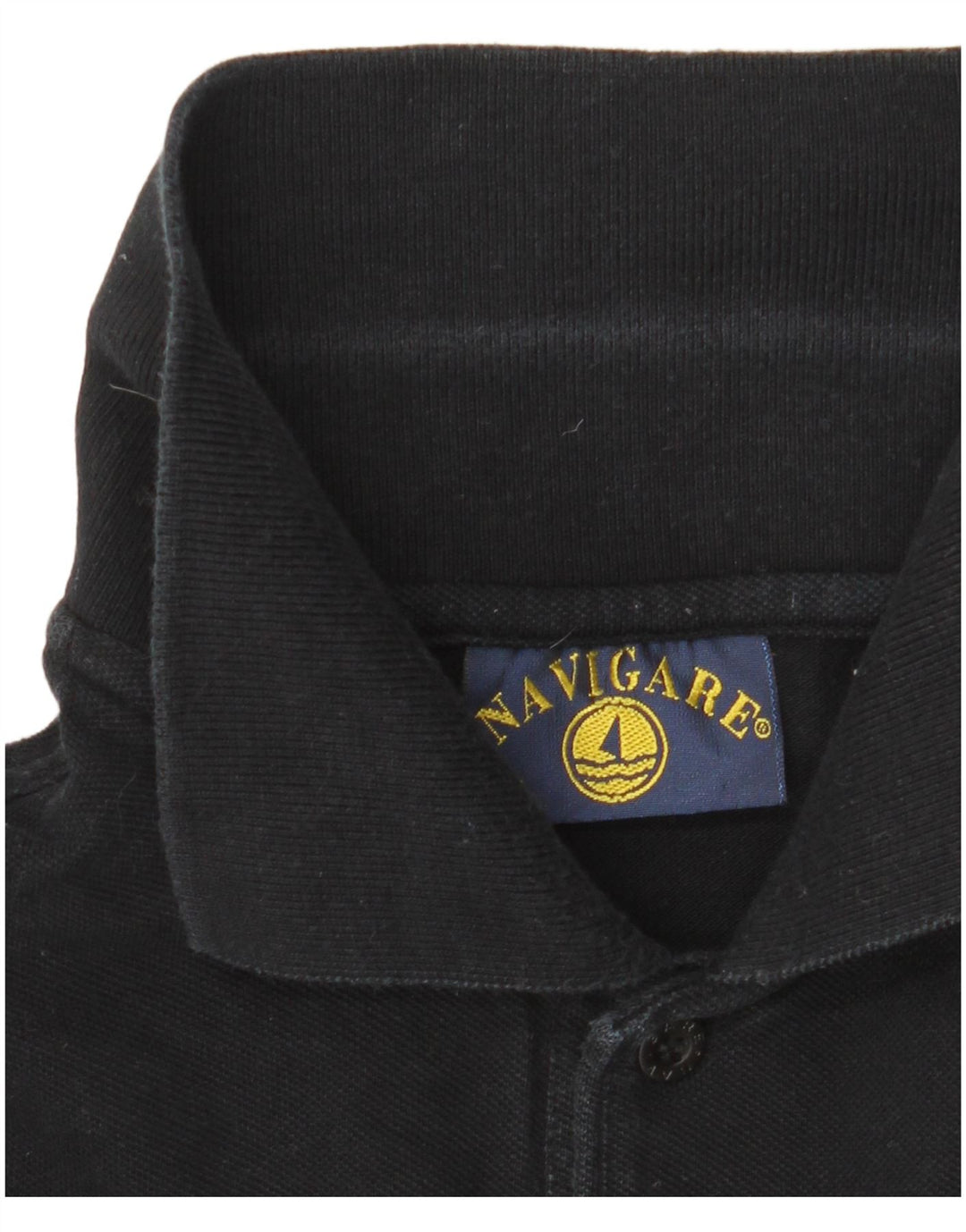 NAVIGARE Poloshirt til mænd, medium sort bomuld