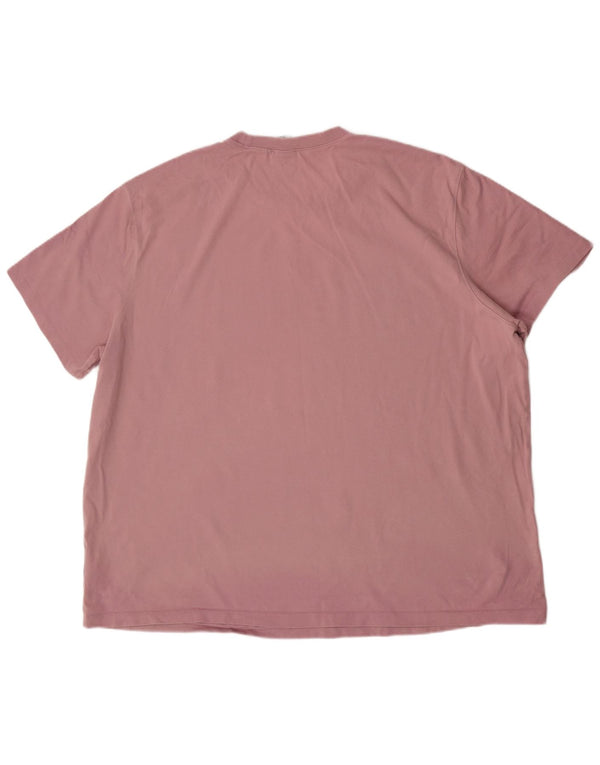 Adidas Herre T-Shirt Top 2XL Pink Bomuld