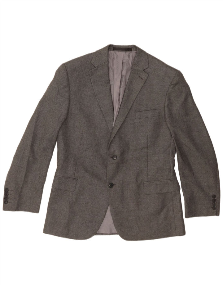 Marks & Spencer Herre 2-knaps blazerjakke UK 44 2XL Grå Polyester