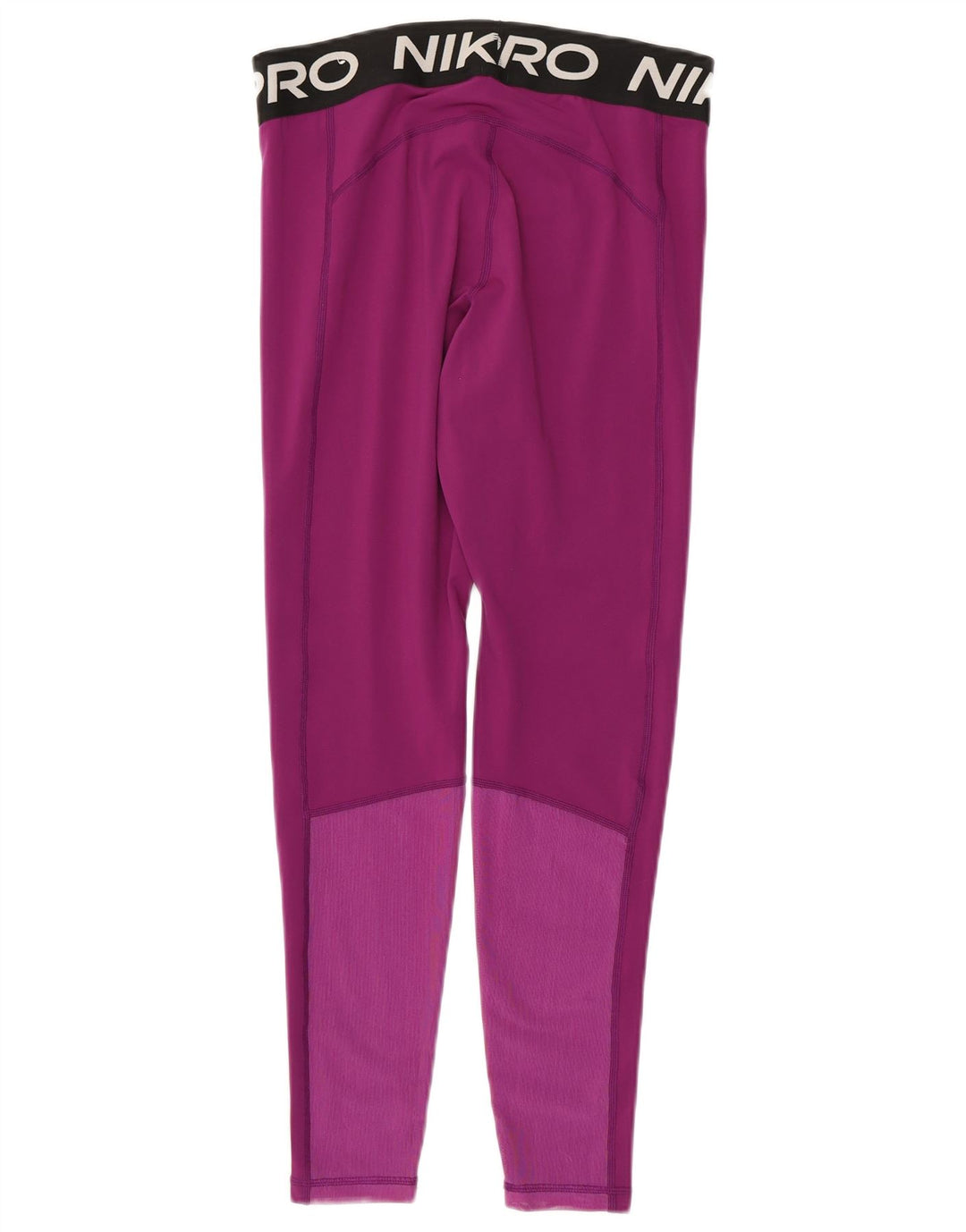 Nike Dame Dri Fit Grafiske Leggings UK 12 Medium Lilla Polyester