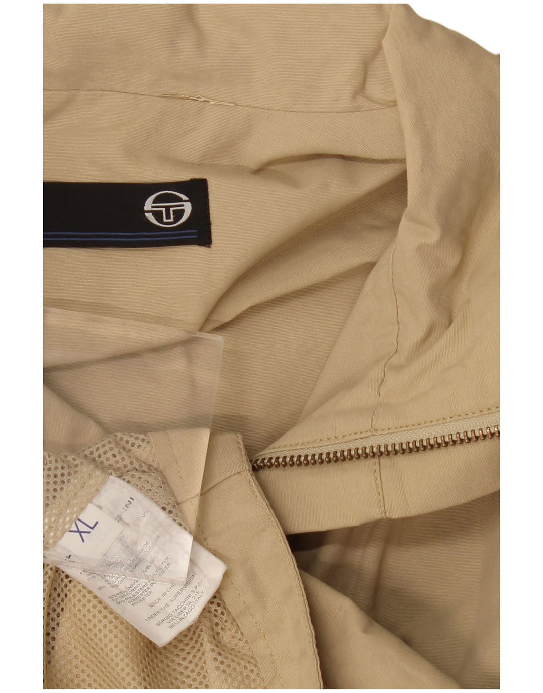 Sergio Tacchini Bomberjakke til mænd UK 42 XL Beige Bomuld