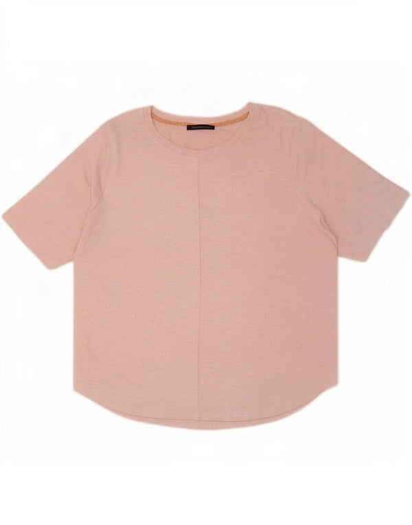 Marks & Spencer T-shirt top til kvinder UK 20 2XL Pink Viscose