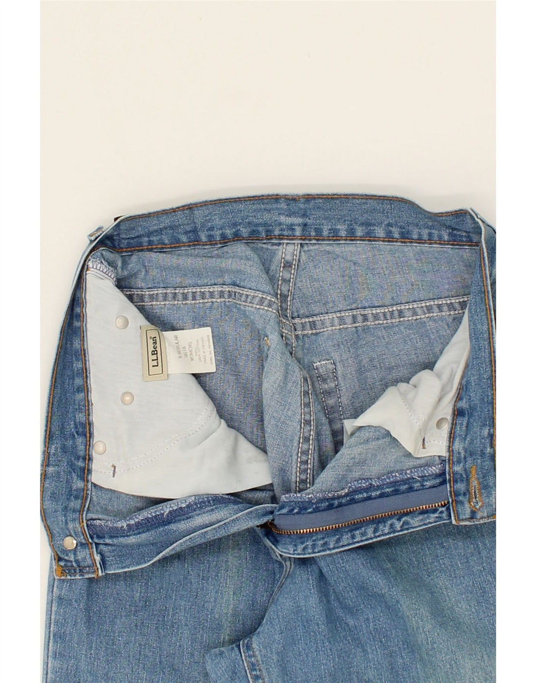 L.L.BEAN Womens Tapered Jeans US 6 Medium W26 L30 Blue Cotton Vintage L.L.Bean and Second-Hand L.L.Bean from Messina Hembry 