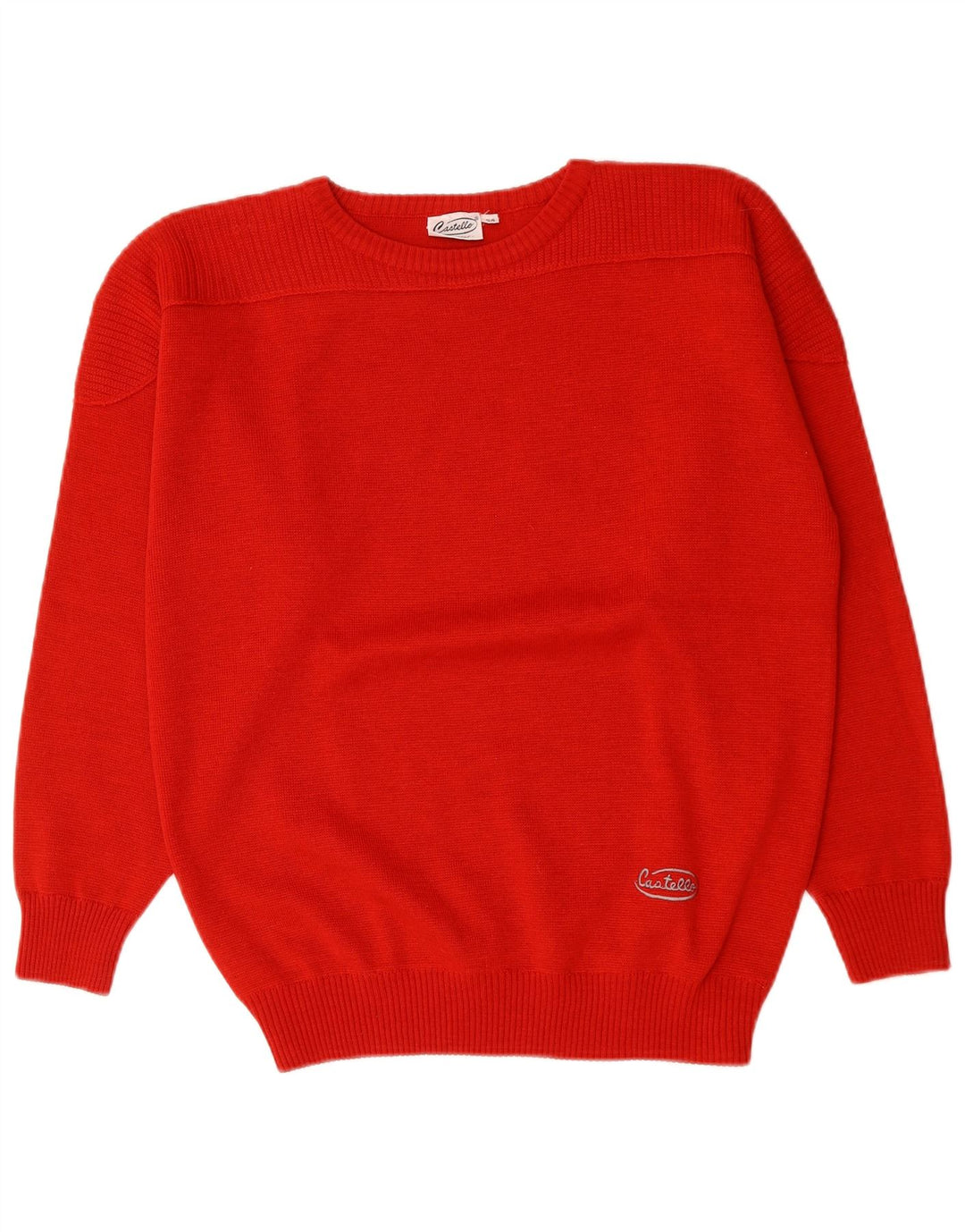 Castello Dame sweater med rund hals IT 54 2XL Rød polyakryl