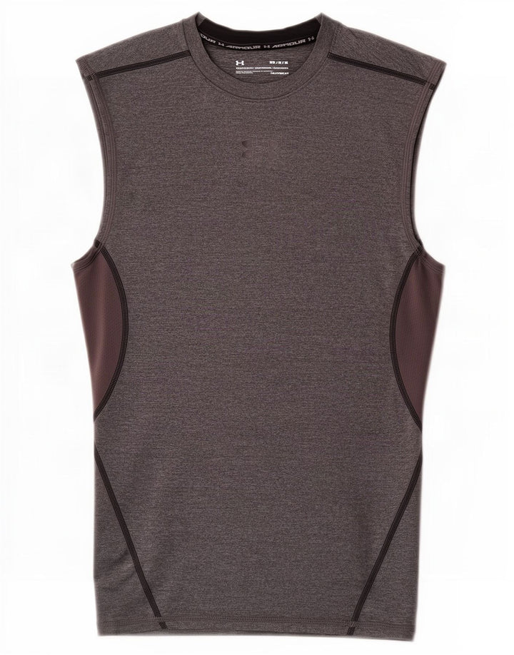 Under Armour Herre Heat Gear Vest Top Medium Grey Colourblock