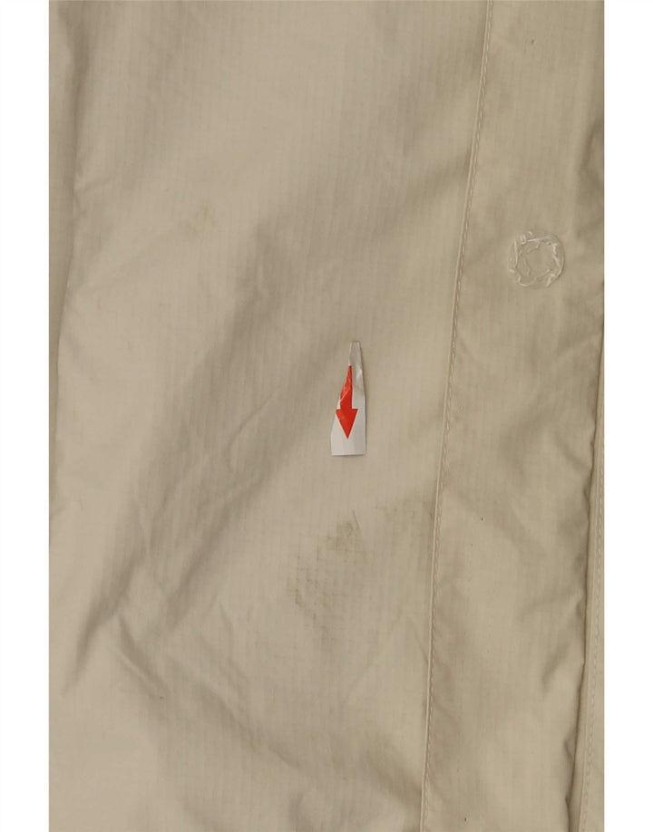 The North Face Regnjakke med hætte til kvinder UK 14 Medium Beige Nylon