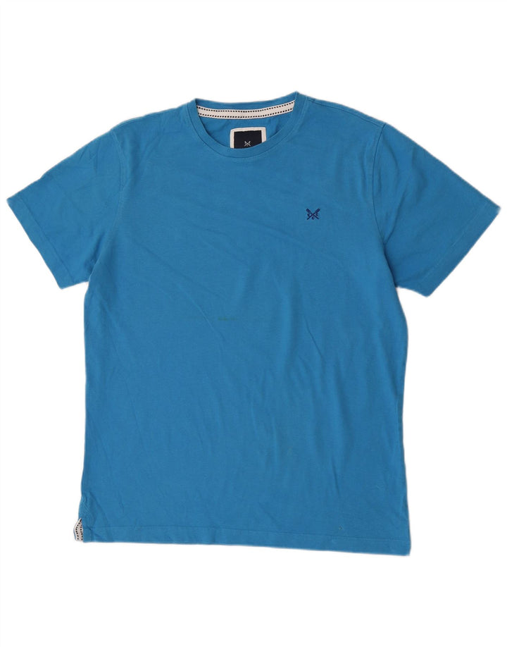 Crew Clothing Herre T-Shirt Top Stor Blå Bomuld