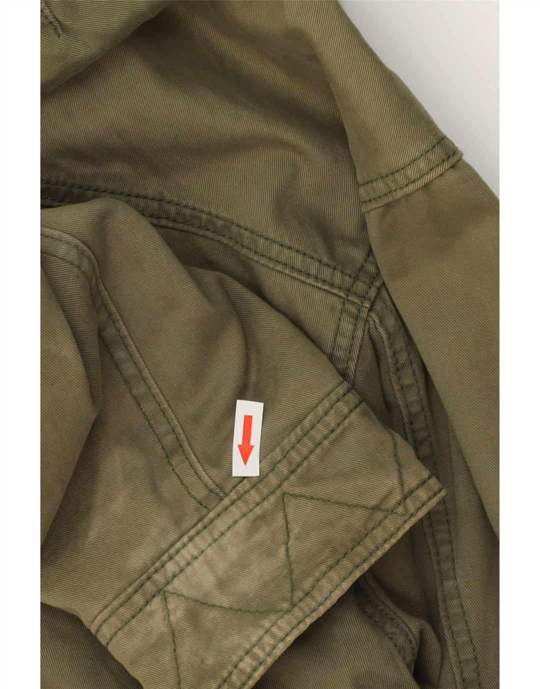 NIKE Parkajakke med hætte til mænd UK 39/41 Medium Khaki Bomuld