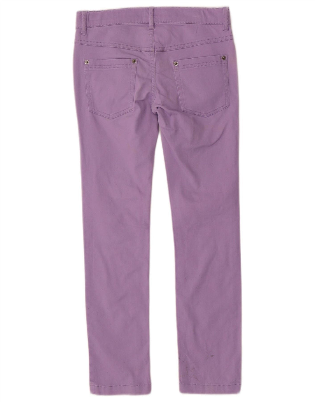 BENETTON Piger Slim Jeans 8-9 år Large W26 L26 Lilla Bomuld