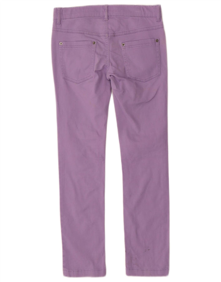 BENETTON Piger Slim Jeans 8-9 år Large W26 L26 Lilla Bomuld