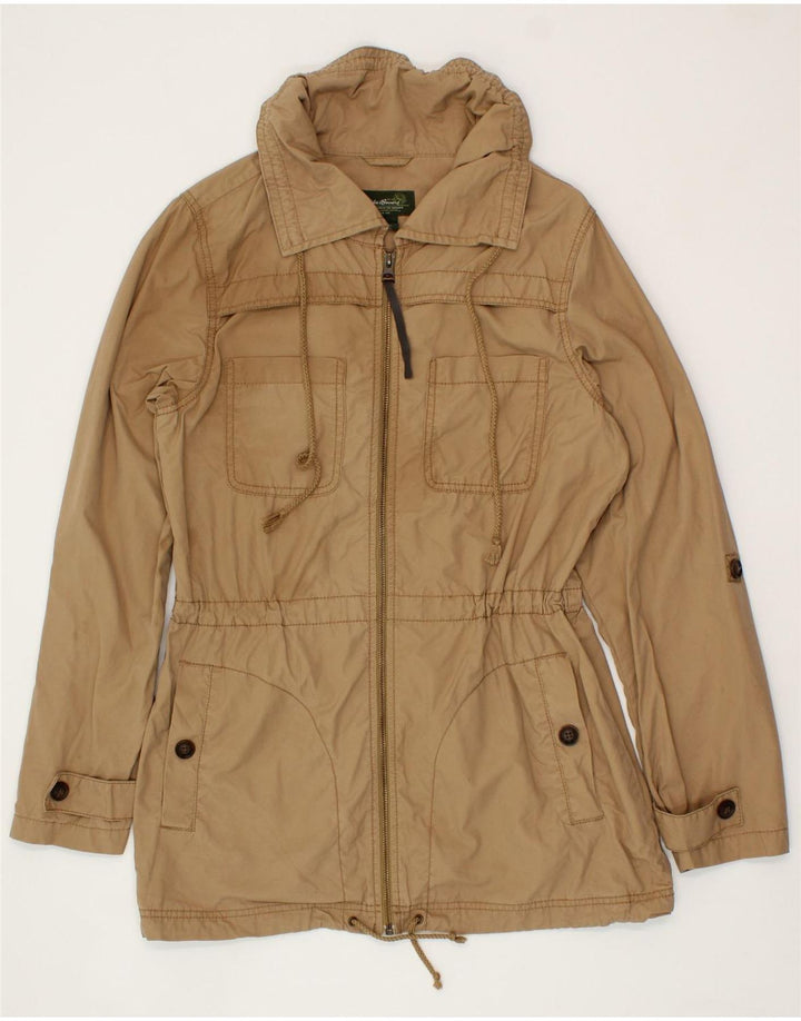 EDDIE BAUER Womens Utility Jacket UK 10 Small Beige Cotton Vintage Eddie Bauer and Second-Hand Eddie Bauer from Messina Hembry 