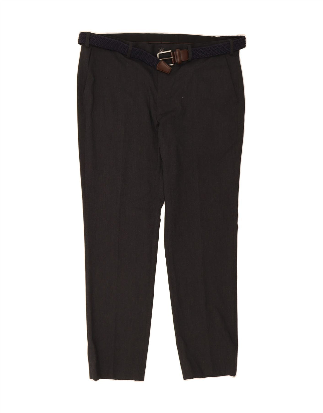 MARKS & SPENCER Mens Tailored Slim Casual Trousers W38 L31 Navy Blue Vintage Marks & Spencer and Second-Hand Marks & Spencer from Messina Hembry 