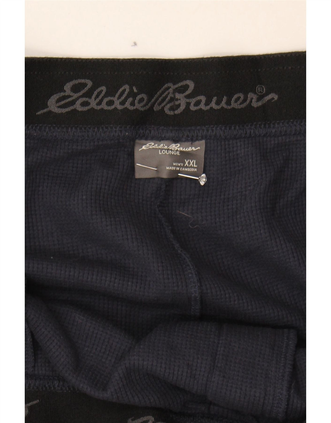 EDDIE BAUER Mens Sport Shorts 2XL  Navy Blue Cotton Vintage Eddie Bauer and Second-Hand Eddie Bauer from Messina Hembry 