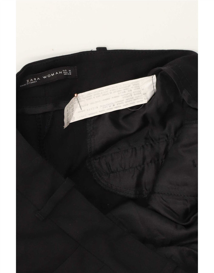 Zara Dame Slim Chino Bukser Medium W28 L27 Sort Bomuld