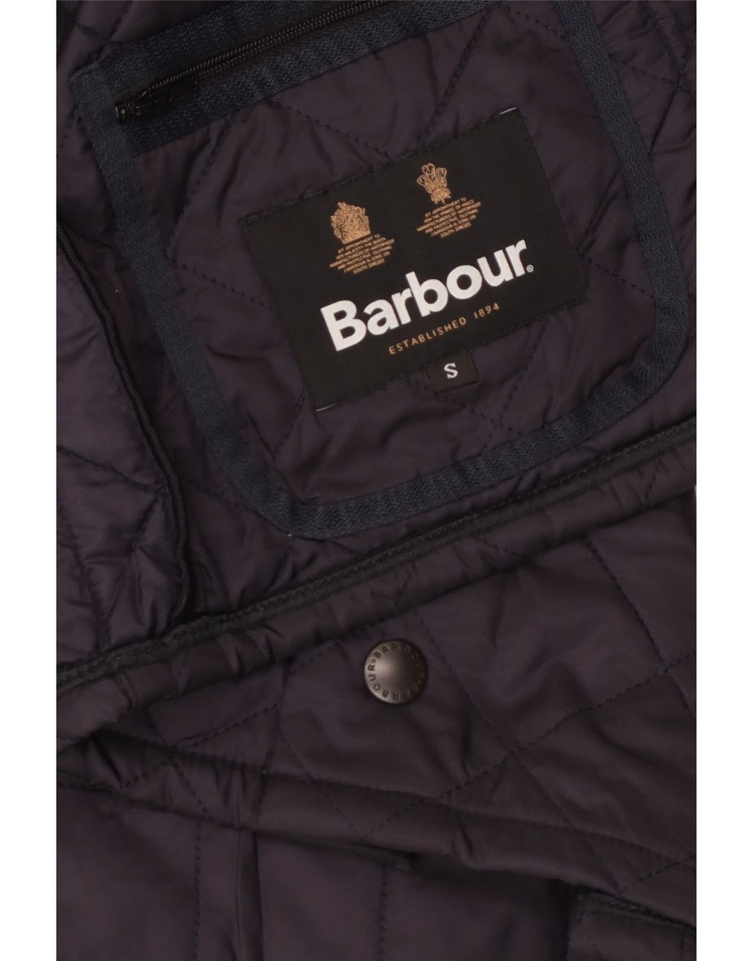 Barbour Herre quiltet jakke UK 36 Small Navy Blue