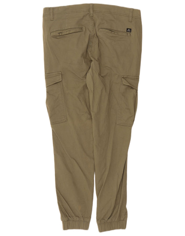 Jack & Jones Herre joggers Cargo Bukser W32 L32 Khaki Bomuld
