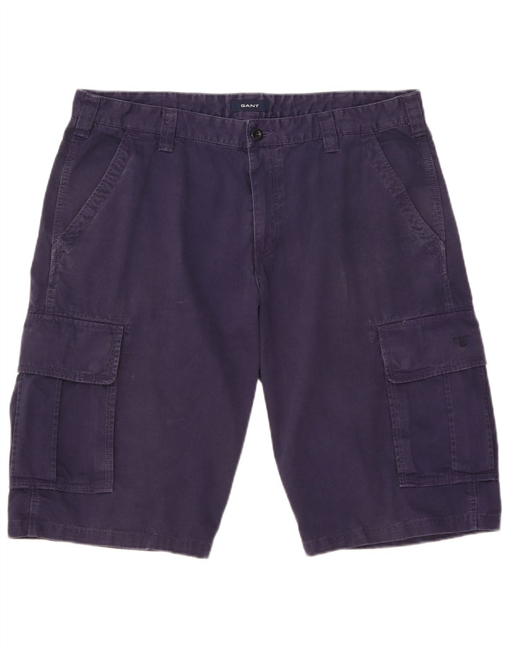 Gant Herre Cargo Shorts W38 XL Marineblå Bomuld