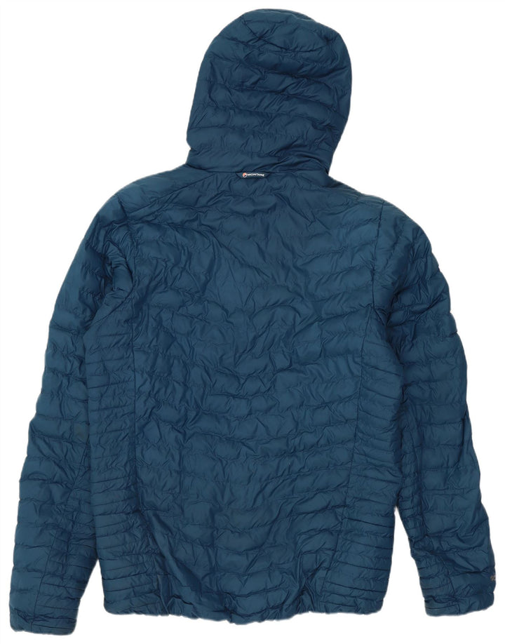 Montane Herre hættepolstret jakke UK 38 Medium Blue Polyester