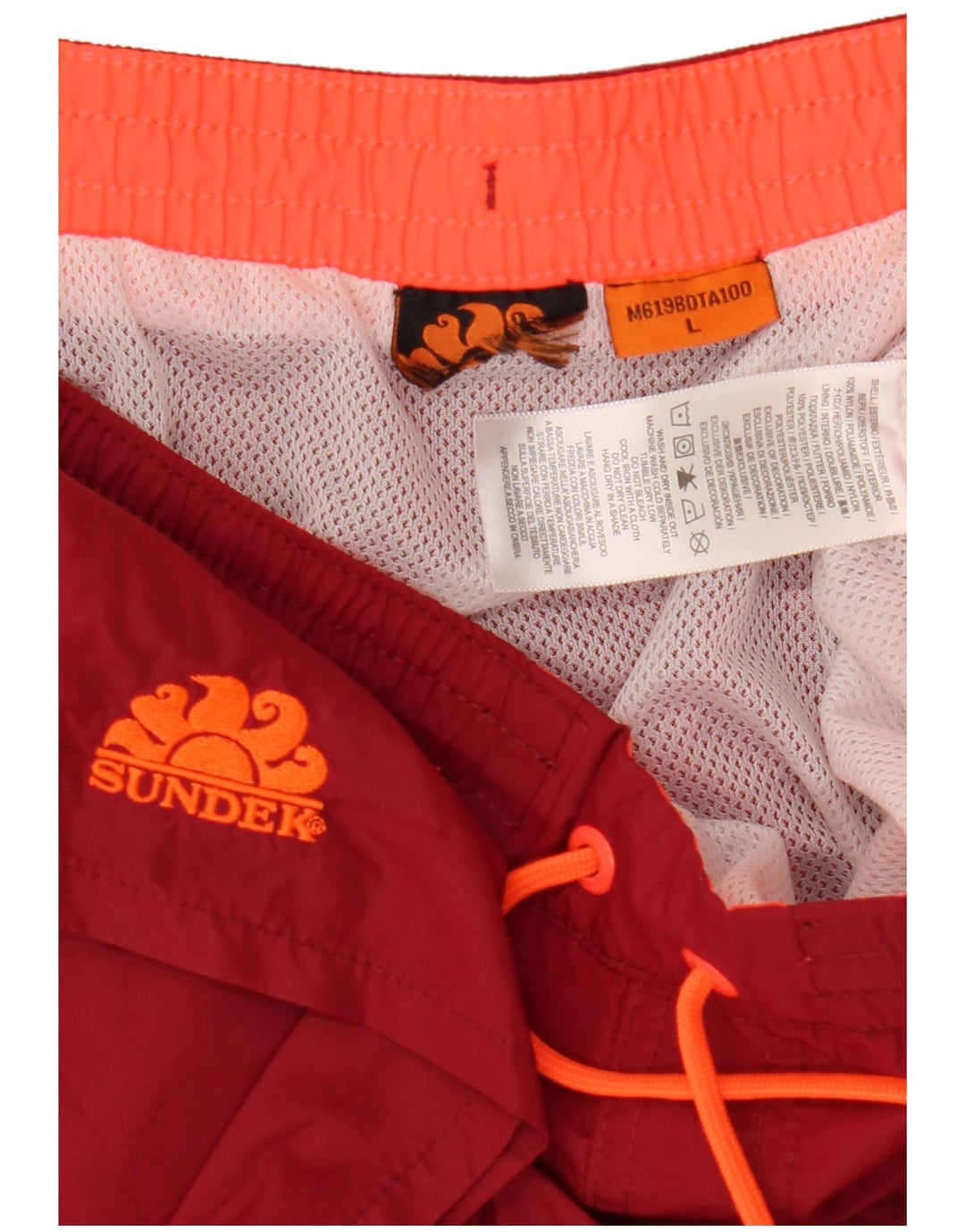 Sundek Herre badeshorts Stor Rød Nylon