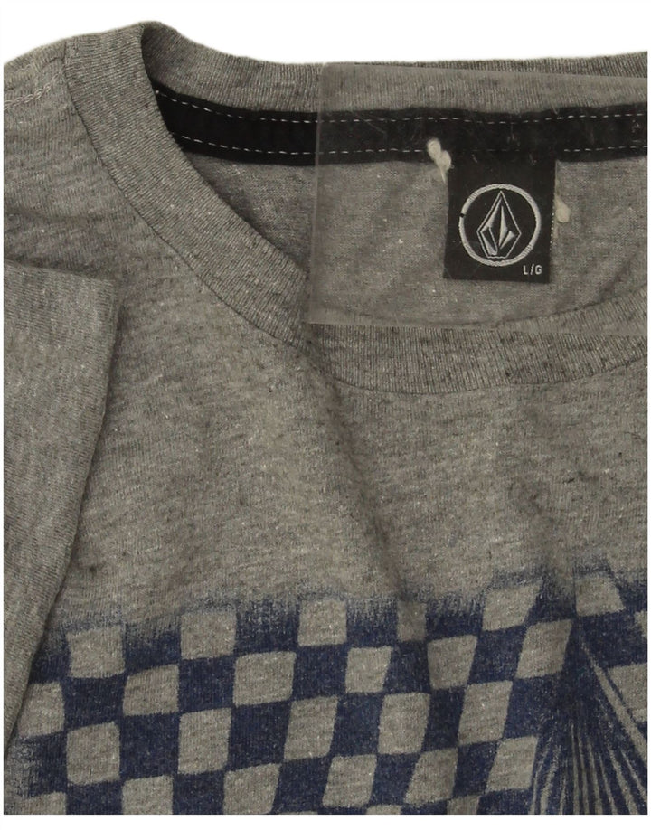 Volcom Herre Grafisk T-Shirt Top Stor Grå