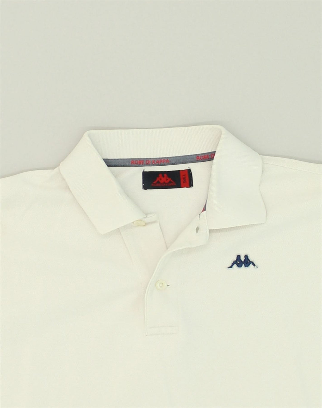 KAPPA Mens Polo Shirt Small White Cotton | Vintage Kappa | Thrift | Second-Hand Kappa | Used Clothing | Messina Hembry 