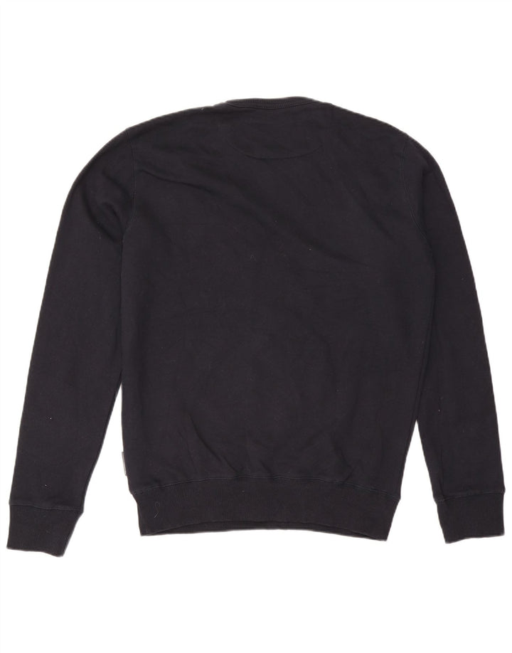 French Connection Herre Crew Neck Jumper Sweater Medium Navy Blue Bomuld