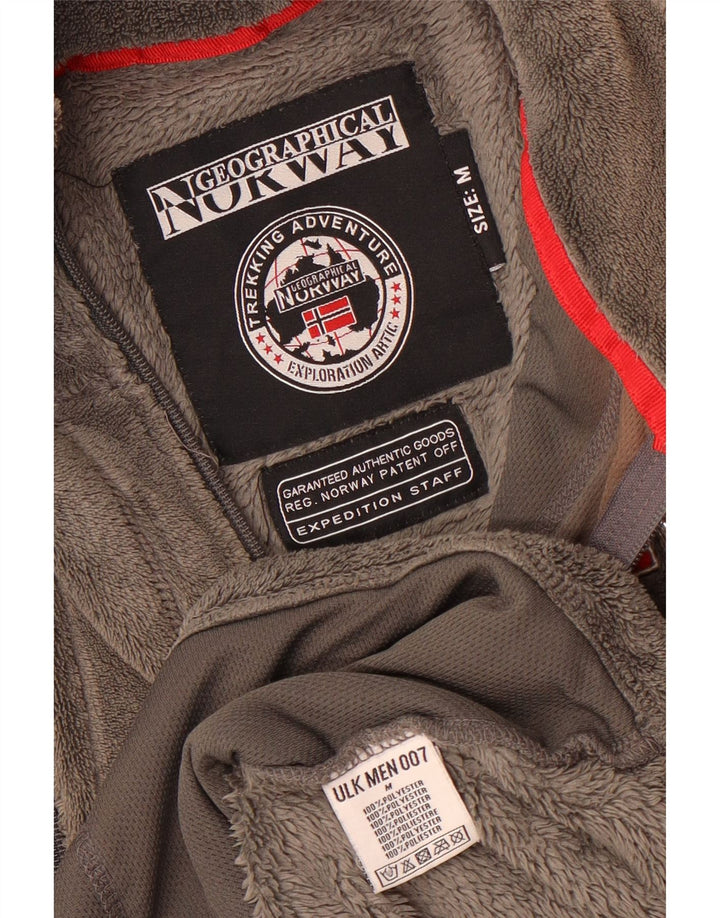 Norway Fleecejakke til mænd UK 38 Medium Grey Colourblock Polyester Sports