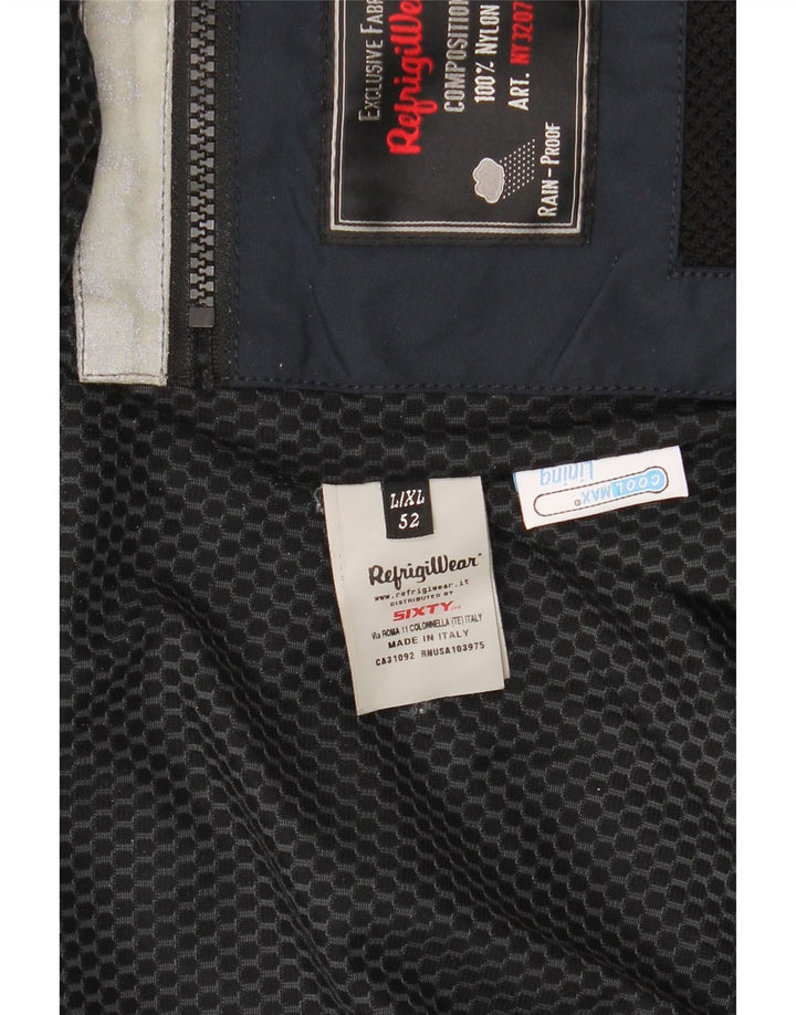 Refrigiwear Herre Bomber Jacket UK 40 Large Navy Blue Polyamide