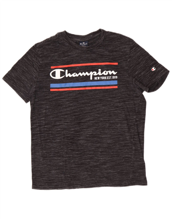 Champion Herre grafisk T-shirt top lille grå nålestribe