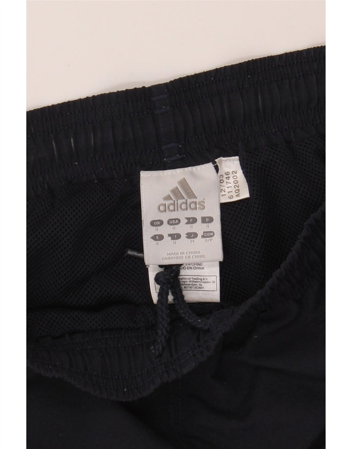 ADIDAS Mens Sport Shorts Small  Navy Blue Polyester Vintage Adidas and Second-Hand Adidas from Messina Hembry 