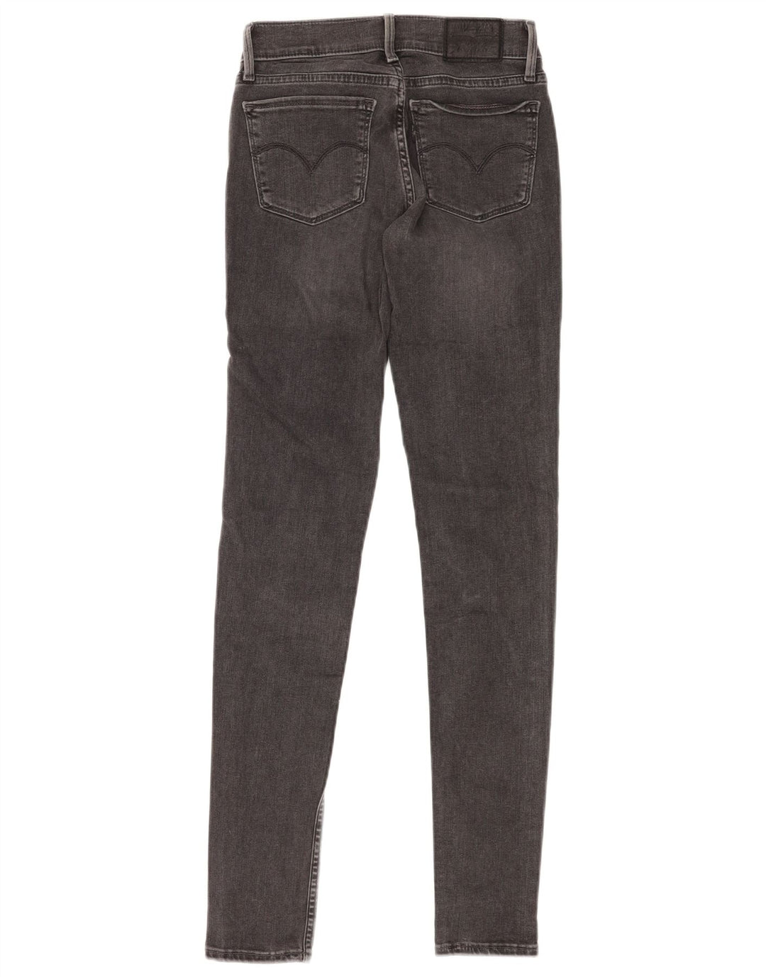 Levi's Dame 710 Super Skinny Jeans W25 L32 Grå Bomuld