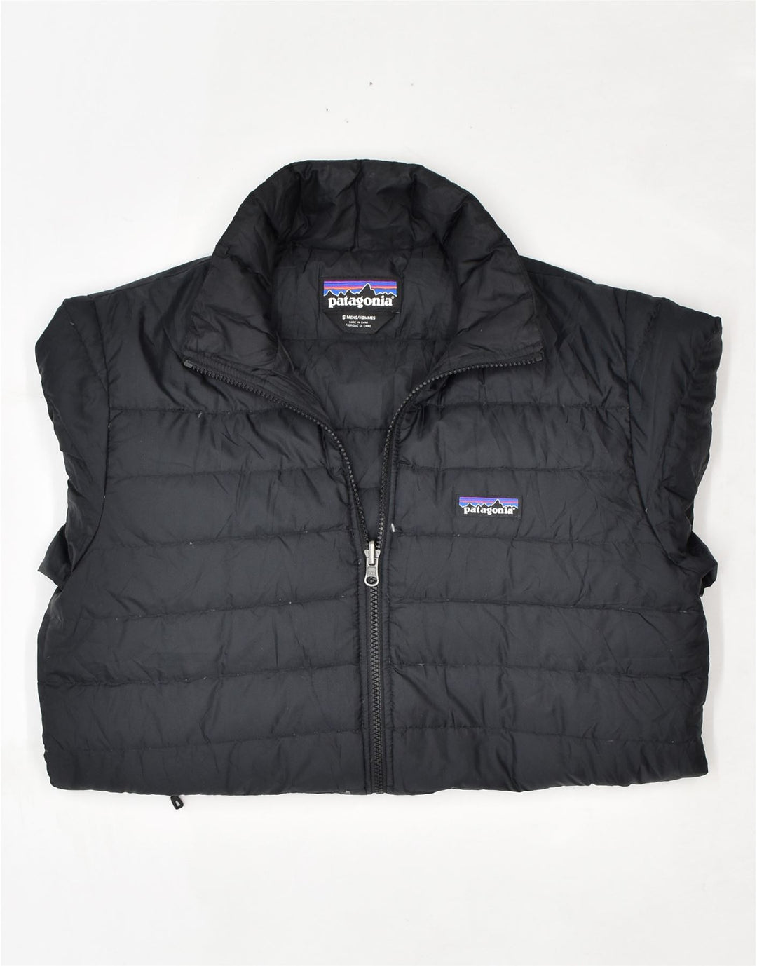 PATAGONIA Polstret herrejakke UK 36 Lille sort polyester