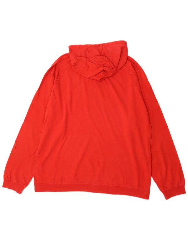 NIKE Mens Air Graphic Hoodie Jumper UK 45/47 XL Red Cotton