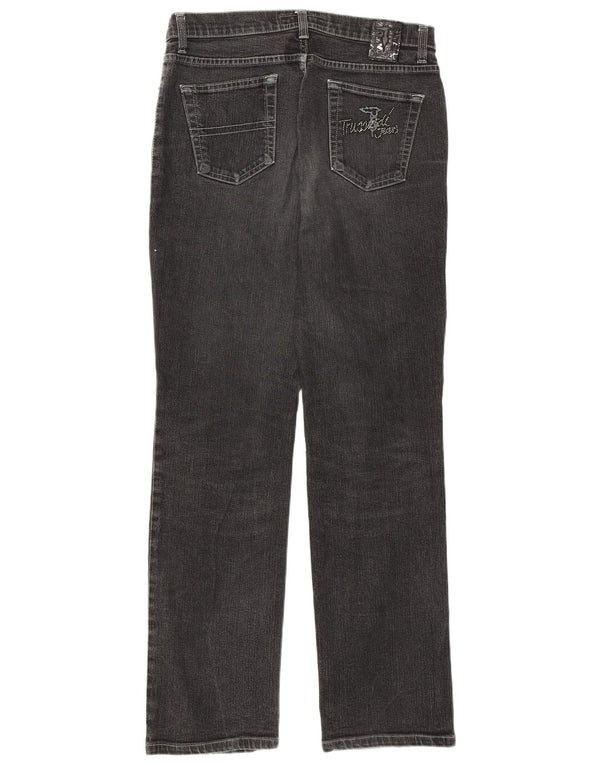 Trussardi Womens Straight Jeans W29 L31 Grey Cotton